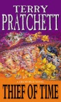 Thief of Time by Terry Pratchett a Discworld novel. 
